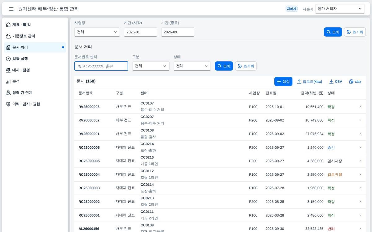 문서 목록 문서 목록
