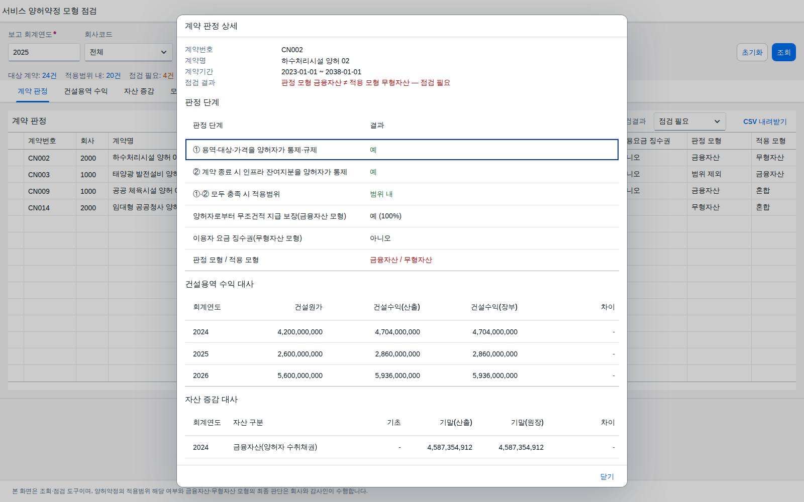 계약 상세 다이얼로그 계약 상세 다이얼로그