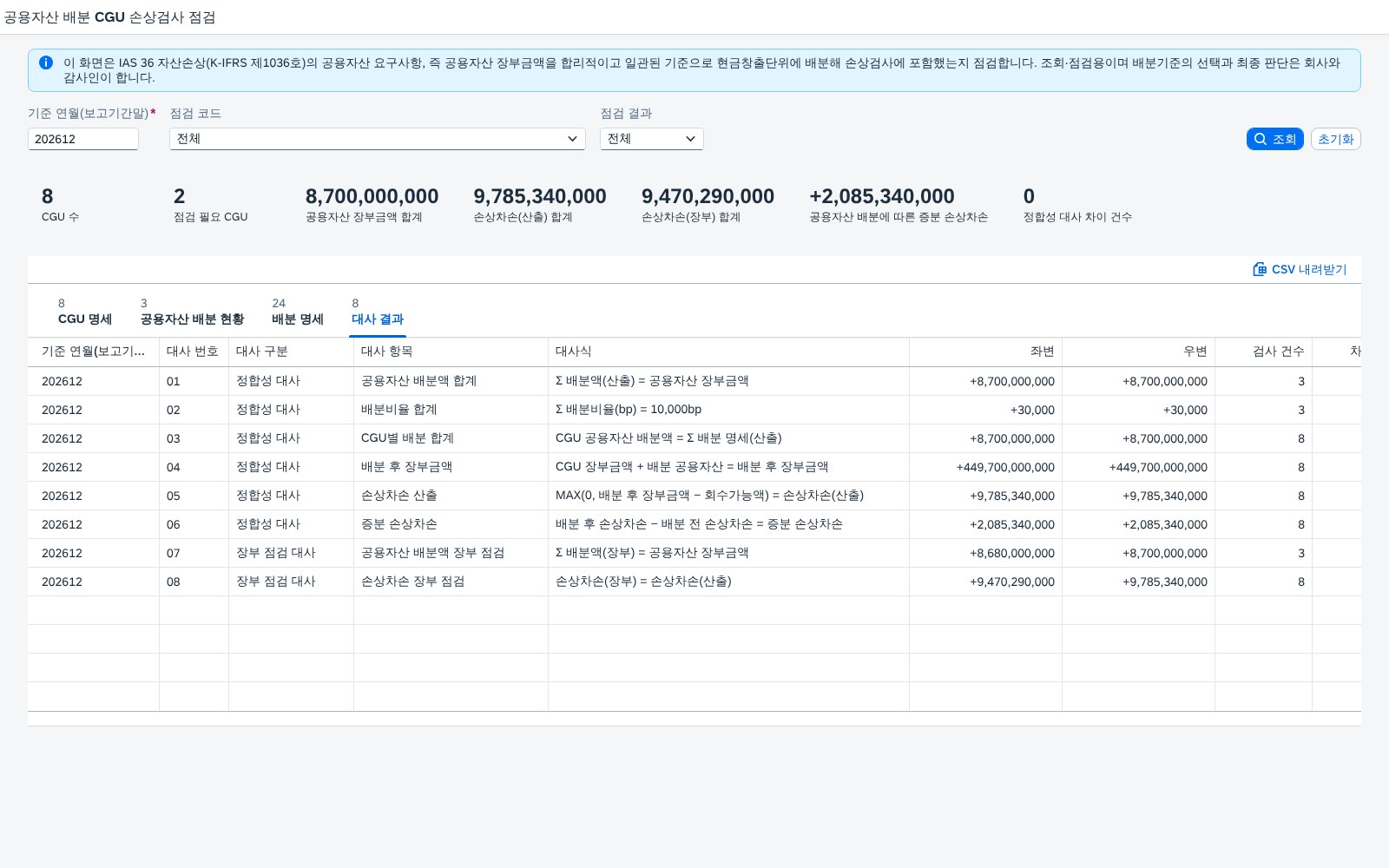 대사 결과 대사 결과