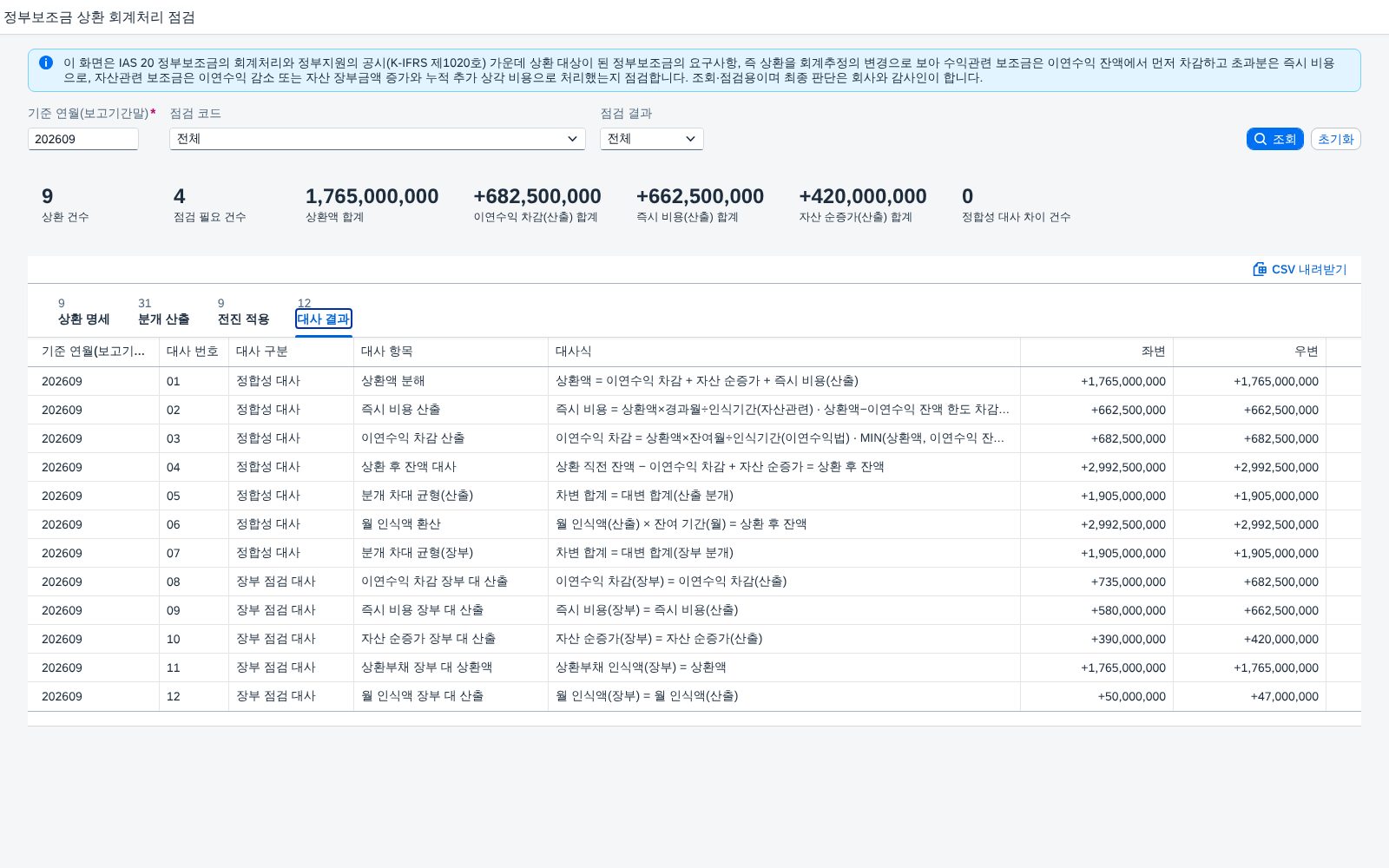 대사 결과 대사 결과