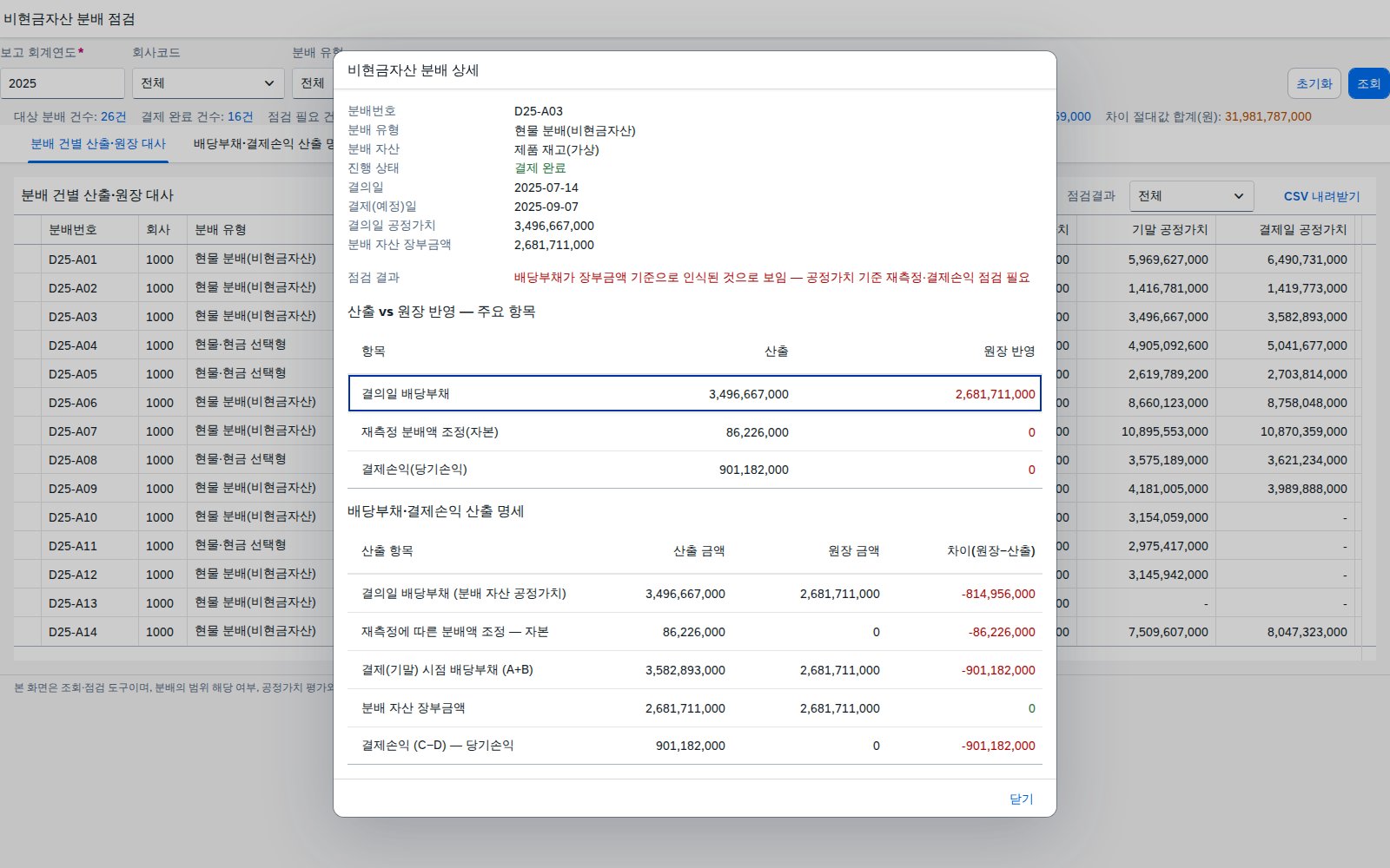 분배 상세 다이얼로그 분배 상세 다이얼로그