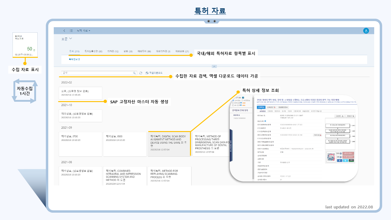 자료수집 bot 피오리 앱(Data collection bot Fiori app) 기능